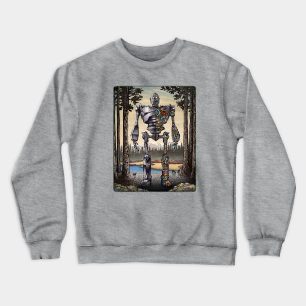 Iron Giant Cutaway Crewneck Sweatshirt by ChetArt